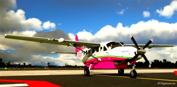 Cessna 208B Caravan Blacksquare AZUL Linhas aéreas ''Lady Azul'' PT-MED - for Microsoft Flight Simulator