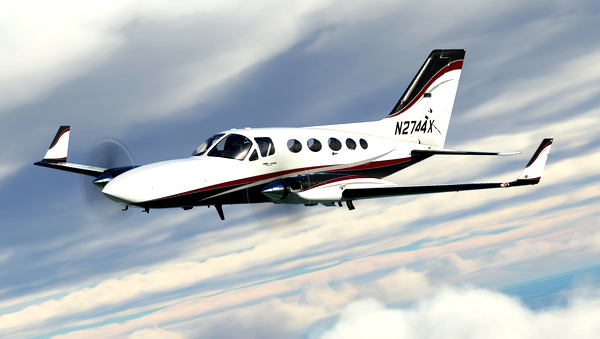 Cessna C414 Chancellor N2744X - for Microsoft Flight Simulator