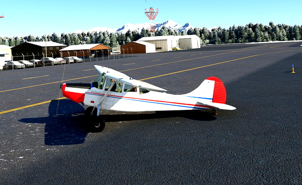 Cessna L19 Bird Dog PGC with tundra / bush wheels - for Microsoft Flight Simulator