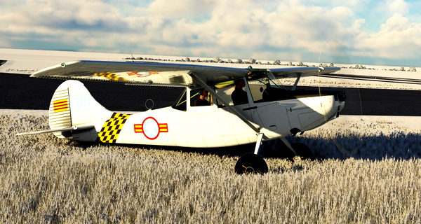 Cessna L19 Bird Dog SVAF livery with tundra / bush wheels - for Microsoft Flight Simulator