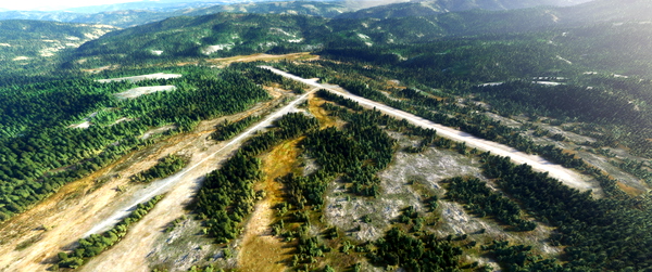 Chamberlain USFS Airport, Idaho - for Microsoft Flight Simulator