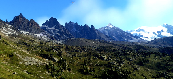 Chamonix-Mont-Blanc (Mountains), Rhône-Alpes, France - for Microsoft Flight Simulator