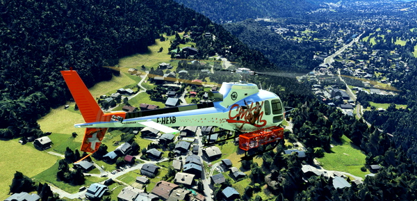 Chamonix-Mont-Blanc (Valley), Rhône-Alpes, France - for Microsoft Flight Simulator