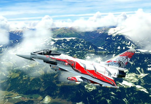 CJ Simulations Typhoon Austrian 7L-WC_V1.1 - for Microsoft Flight Simulator