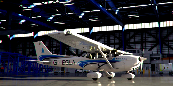 Cornwall Flying Club Livery for WBSIM Version C172 based at Bodmin (EGLA) - for Microsoft Flight Simulator
