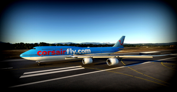 Corsair F-HSEA, F-HSEX, F-HSUN, F-HKIS and F-HLOV Corsairfly.com Boeing 747 - for Microsoft Flight Simulator