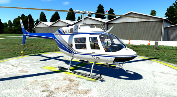 CowanSim Bell 206B3 CC-PJZ Helicópteros del Pacífico - for Microsoft Flight Simulator