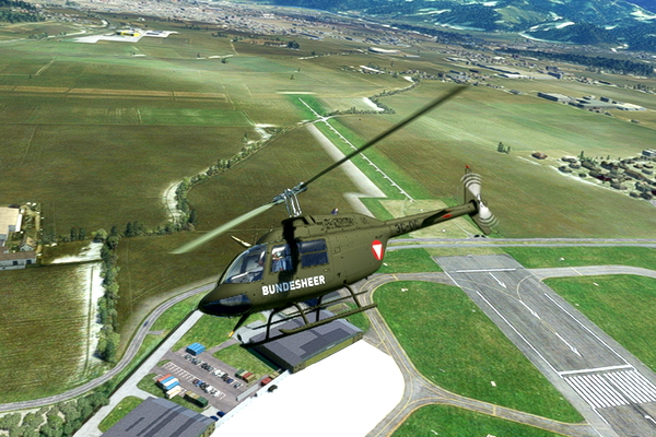 CowanSim 206B3 BUNDESHEER 3C-OC - for Microsoft Flight Simulator