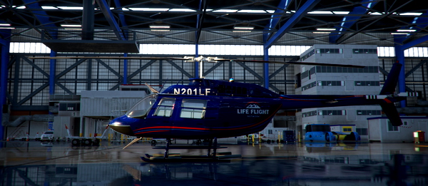 CowanSim 206B3 N201LF Life Flight Network Fleet - for Microsoft Flight Simulator