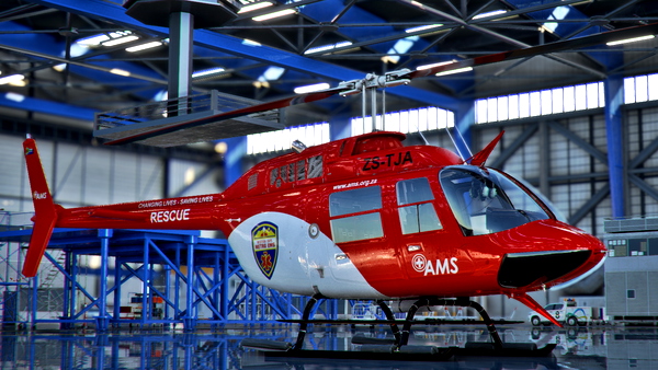CowanSim 206B3 "ZS-TJA" AMS (Fictional) - for Microsoft Flight Simulator
