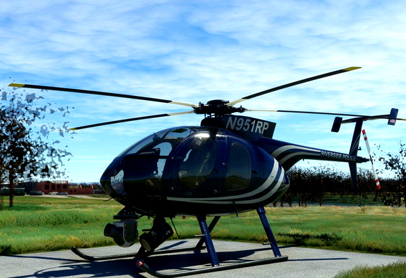 Cowansim 500E - N951RP Riverside Police - for Microsoft Flight Simulator
