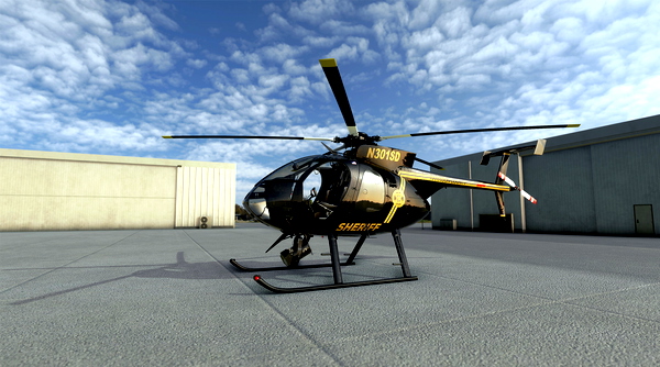 CowanSim 500E Harrison County Sheriff N301SD - for Microsoft Flight Simulator