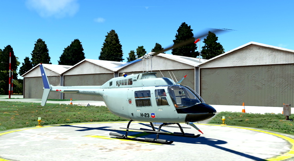 CowanSim Bell 206B3 Fuerza Aérea de Chile (Clear). - for Microsoft Flight Simulator