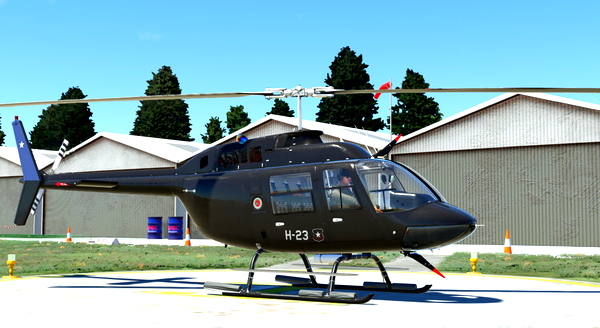 CowanSim Bell 206B3 Fuerza Aérea de Chile (Dark). - for Microsoft Flight Simulator