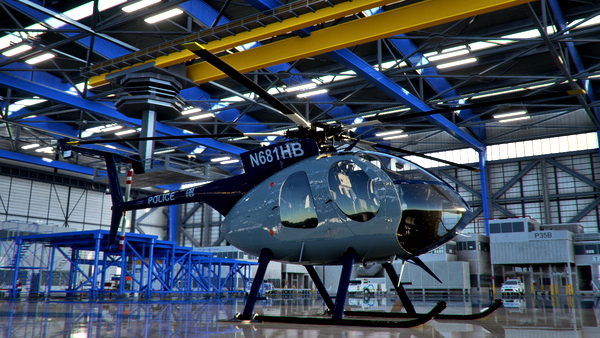 Cowansim MD500E Huntington Beach Police Department "N681HB" - for Microsoft Flight Simulator