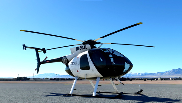 CowanSim MD500E Las Vegas Metropolitan Police Department N530JL "Air 2" - for Microsoft Flight Simulator