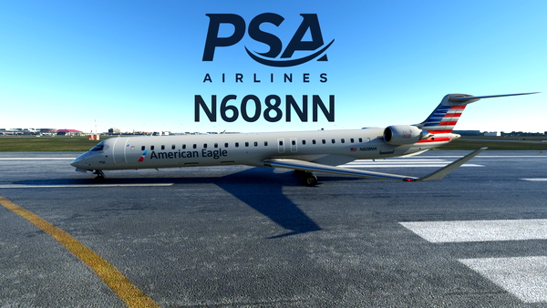CRJ900 AMERICAN EAGLE (PSA) - N608NN - 4K MSFS - for Microsoft Flight Simulator