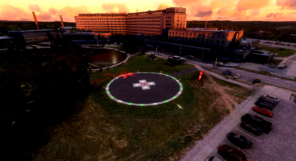 CSG7 Sherbrooke Hôpital CHUS Heliport - for Microsoft Flight Simulator