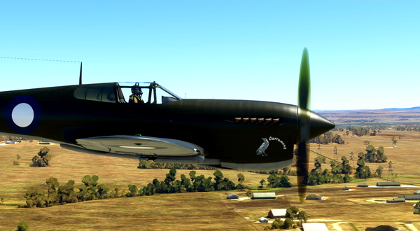 Curtiss P-40F Kittyhawk RAAF "Currawong" - for Microsoft Flight Simulator
