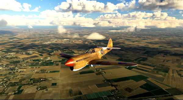 Curtiss P-40F RAF FS452 - for Microsoft Flight Simulator
