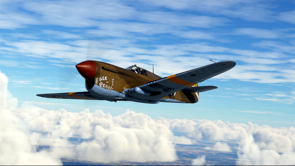 Curtiss P-40F USAAF 332nd FG, 99th FS, #A17 'Ace of Pearls' - for Microsoft Flight Simulator