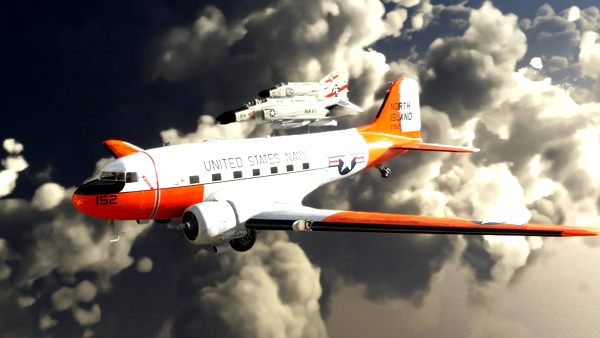 DC-3 C-47 NAVY "North Island" Repaint - for Microsoft Flight Simulator