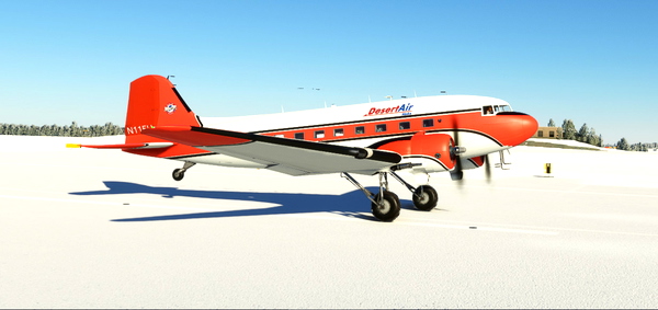 DC-3 N115U Desert Air - for Microsoft Flight Simulator