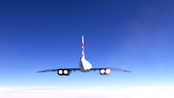 DC Design Concorde improved reheats textures - for Microsoft Flight Simulator