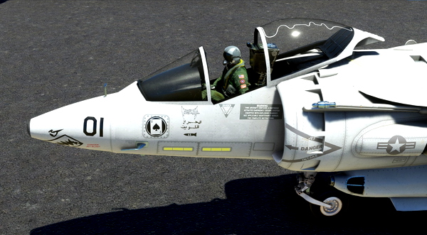 DC Designs AV-8B Harrier II VMA-231 Early "Ace of Spades" Venom. - for Microsoft Flight Simulator