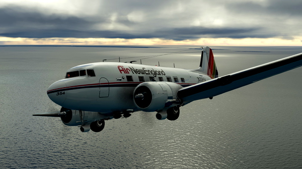 DC3 Air New England livery retrofit version. - for Microsoft Flight Simulator