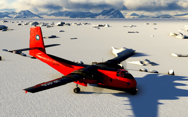 de Havilland Canada DHC-4 Caribou - British Antarctic Survey (Fictional) - for Microsoft Flight Simulator