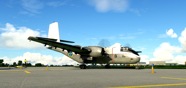 de Havilland Canada DHC-4 Caribou Swedish Air Force #7 - for Microsoft Flight Simulator