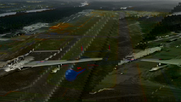 De Havilland DH-100 Vampire RCAF Blue Devils - for Microsoft Flight Simulator