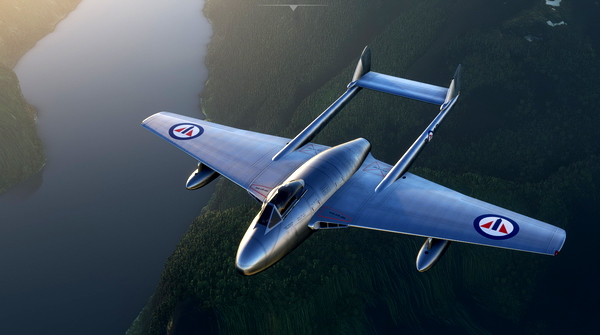 de Havilland DH-100 Vampire Royal Norwegian Air Force BA-D - for Microsoft Flight Simulator