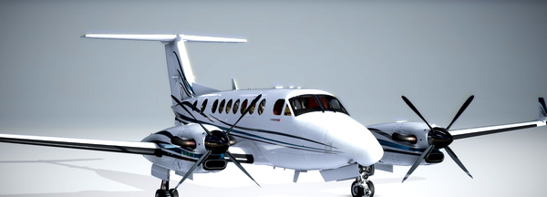 Default and Black Square Analog King Air 350 N87CE - for Microsoft Flight Simulator
