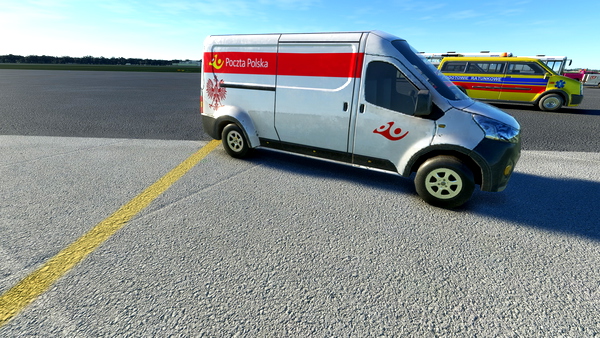 Default ground services retexturing for Poland - for Microsoft Flight Simulator