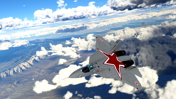 Deimosinc SU-57 Felon Red/Gray Livery - for Microsoft Flight Simulator
