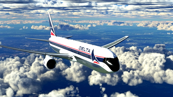 Delta "Widget Colors" - CS 767-300 - for Microsoft Flight Simulator