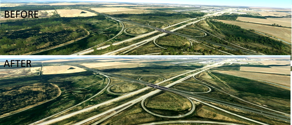 Denver International Airport tree removal - for Microsoft Flight Simulator