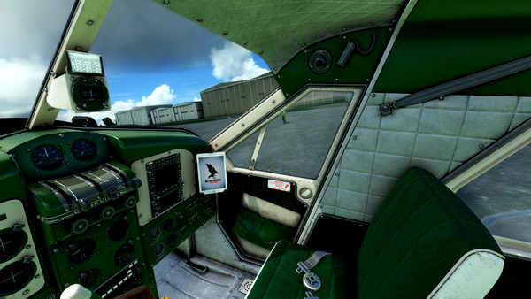 DHC-2 Beaver green cockpit replacement - for Microsoft Flight Simulator