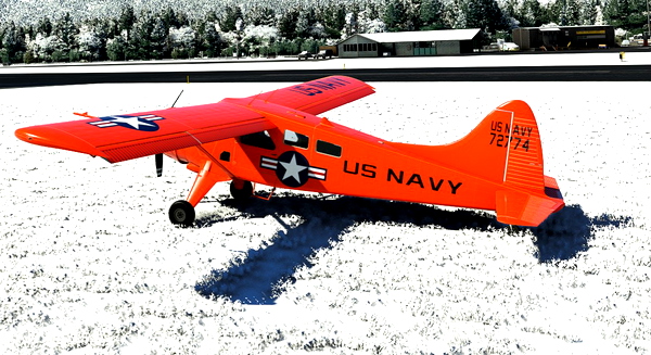 DHC-2 Beaver NAVY 72774 (shiny finish) - for Microsoft Flight Simulator