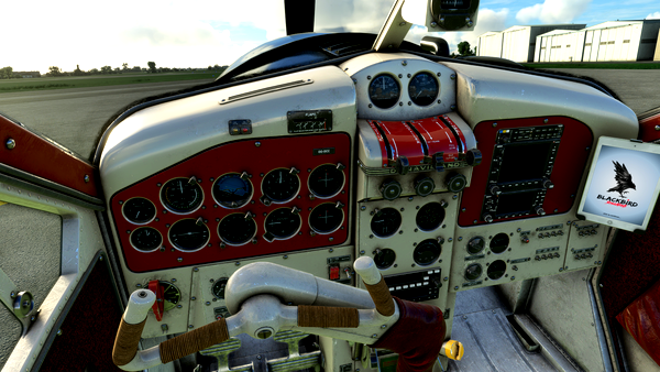 DHC-2 Beaver red cockpit replacement - for Microsoft Flight Simulator