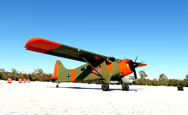 DHC-2 Beaver SAR German Luftwaffe livery (Shiny finish) - for Microsoft Flight Simulator