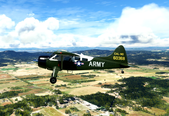 DHC2 Beaver US Army - for Microsoft Flight Simulator