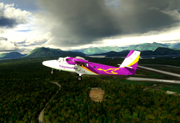 DHC6 Twin Otter Transwest Air - for Microsoft Flight Simulator