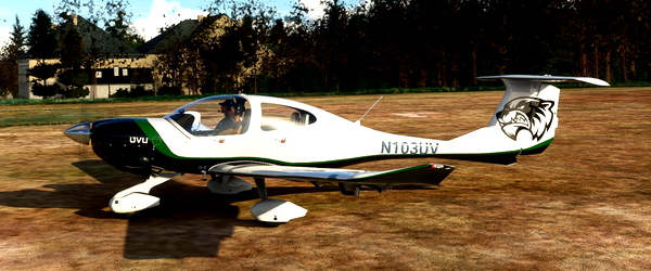 Diamond DA40 TDI - Utah Valley University - N103UV - for Microsoft Flight Simulator