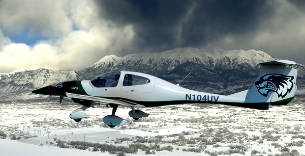 Diamond DA40 TDI - Utah Valley University - N104UV - for Microsoft Flight Simulator
