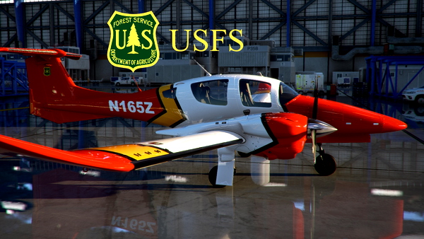 Diamond DA62 - US Forestry Service "N165Z" (Fictional) - for Microsoft Flight Simulator