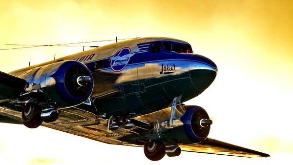 Douglas DC-3 - Loftleidir - for Microsoft Flight Simulator