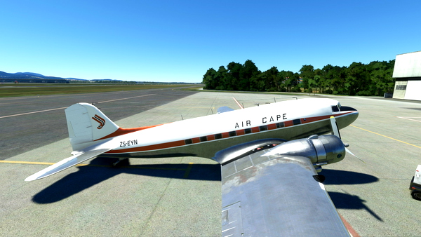 Douglas DC-3 Air Cape ZS-EYN livery request classic and retro cockpits - for Microsoft Flight Simulator
